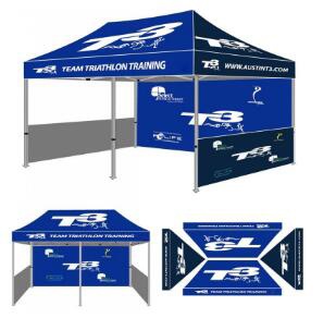 3x3m outdoor promotional trade show canopy tent with rolled bag